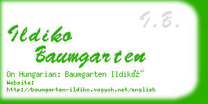 ildiko baumgarten business card